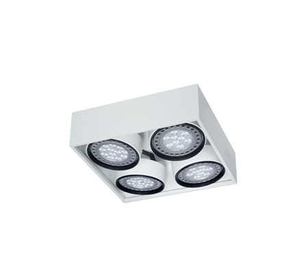 Box plafón de techo 4 luces